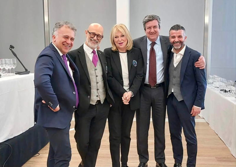 Franco Bernabei con i Docenti della Fondazione