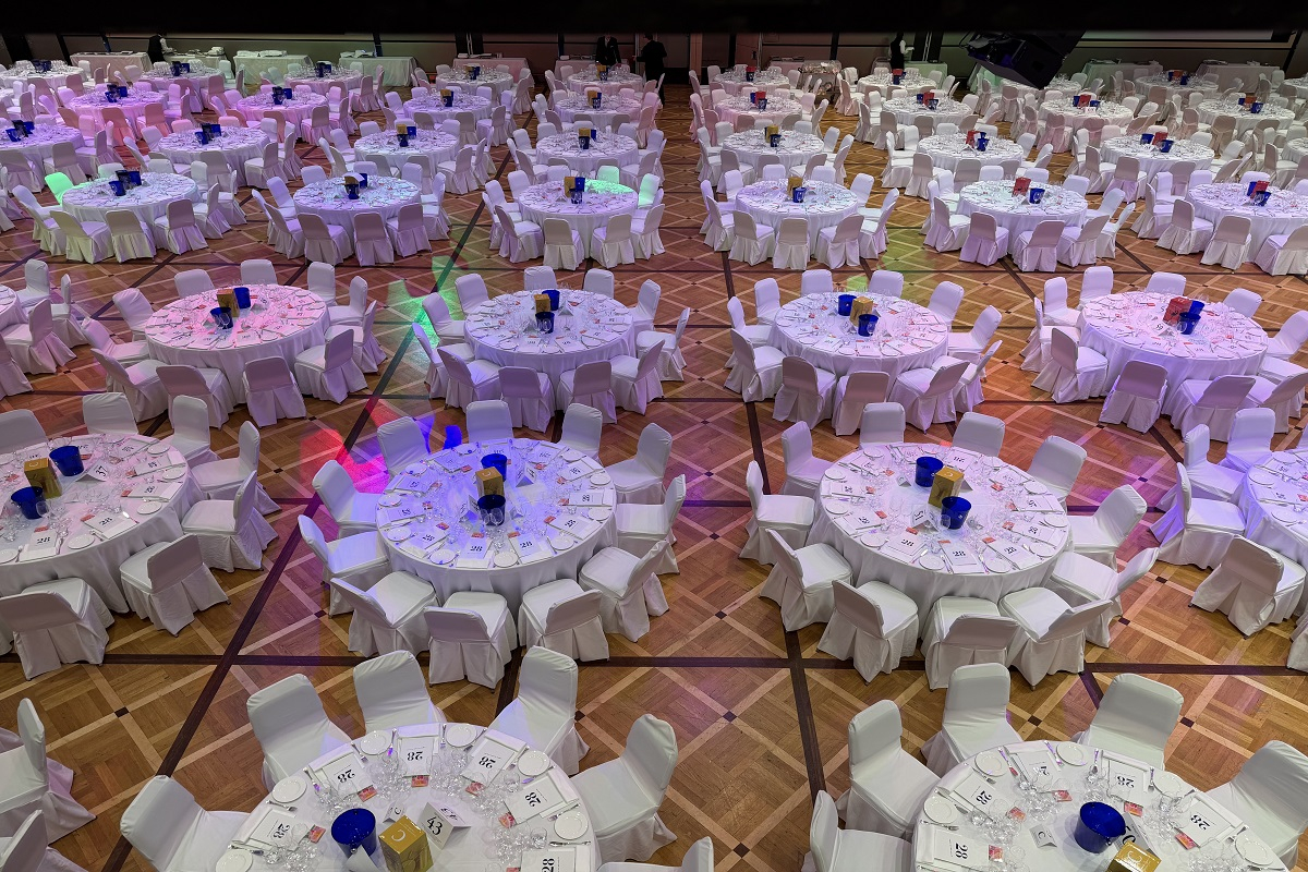 L'allestimento del Salone dei Cavalieri