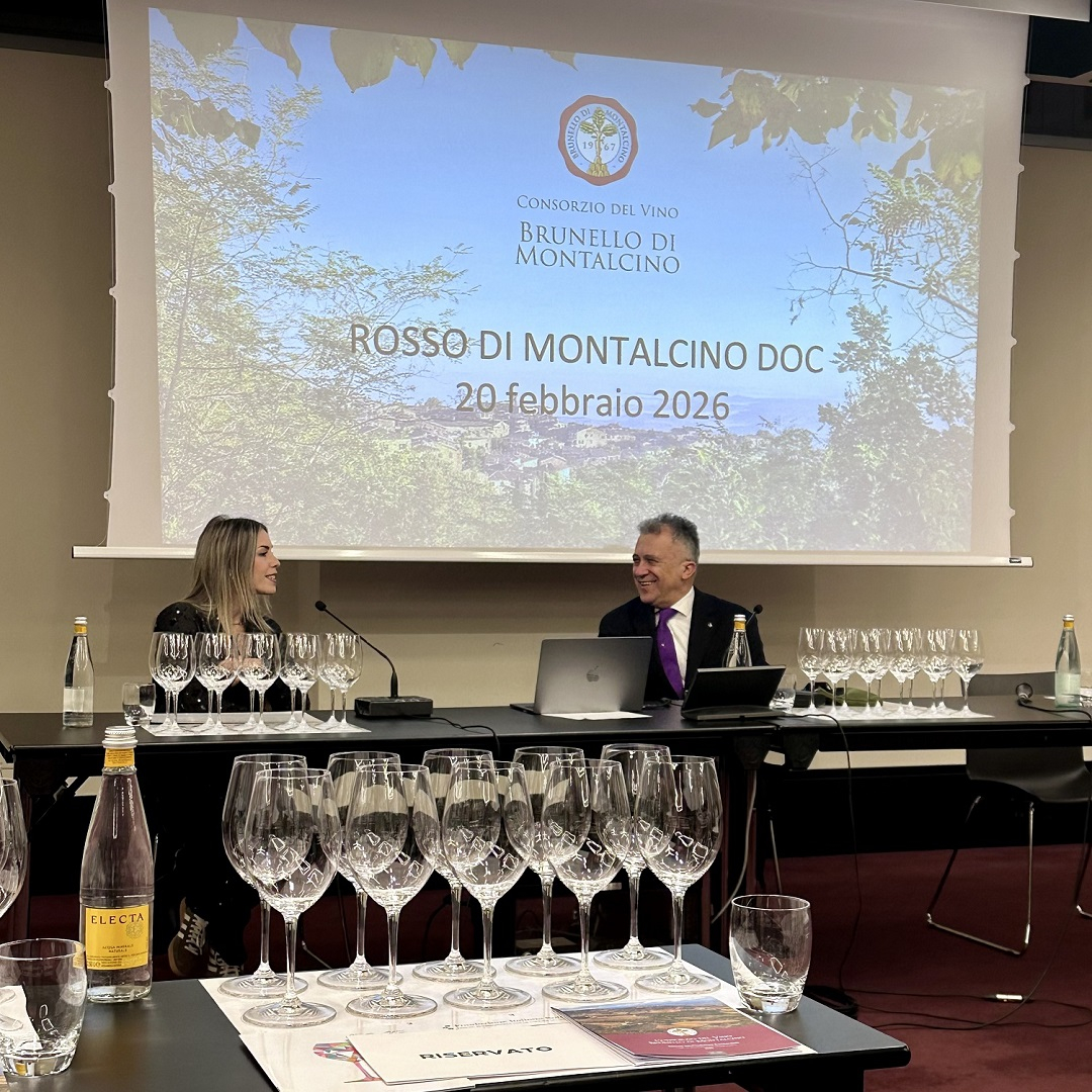 Erica Meioni, Referente del Consorzio, insieme a Massimo Billetto, Docente della Fondazione Italiana Sommelier, presentano l'evento