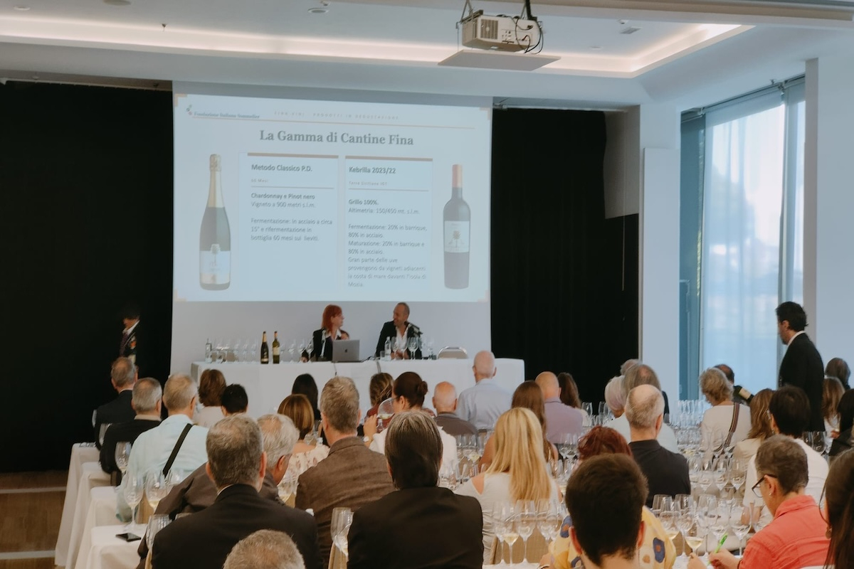 La sala di degustazione - Fina Vini